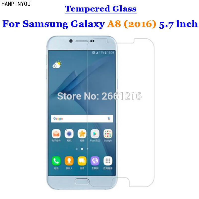 Закаленное стекло A8 2016 9H 2.5D для Samsung Galaxy (2016) A8100 A810 5 7&quot | Мобильные телефоны и