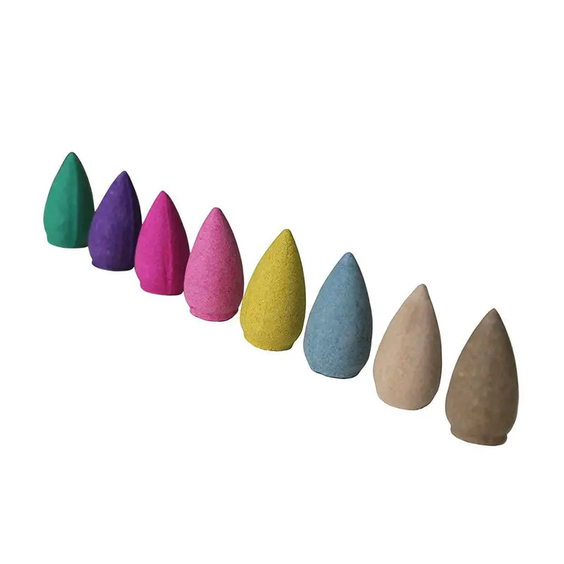 

100pcs Reflux incense cones aromatherapy Lavender Rose Jasmine