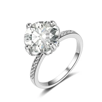 

Ociki Cubic Zirconia Silve Color Engagement Wedding Crystal Rings for Women Girls Party Gift Drop Shipping Jewelry Wholesale