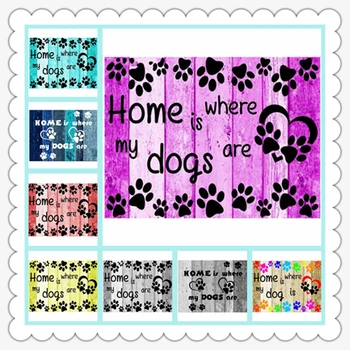 

Home is where my dogs are,Needlework DIY 5D Diamond Painting Cross Stitch Kits Full Mosaic Diamond Embroidery Home Decor YF1678