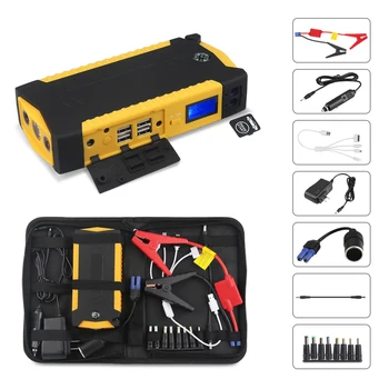 

Car Battery Starter 600A 82800mAH 12V Emergency Starting Device Power Bank Jump Starter Power Bank Led Light USB Charger