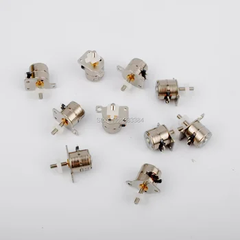 

New 10PCS 4 Wire 2 Phase Mini stepper motor micro stepper motor D8mm with a small Sliding table free shipping