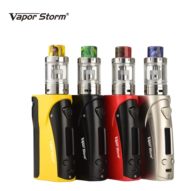 

Electronic Cigarette Storm75 Vapor Storm 75W OLED Box Mod Vape 0.3ohm 2ML Vesta Atomizer Airflow Control TC Battery Removable