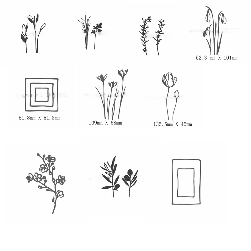 

Alk Flowers Frame Mixed Metal Cutting Dies Stencils for DIY Scrapbooking Decorative Crafts Embossing Paper Cards Making New 2019