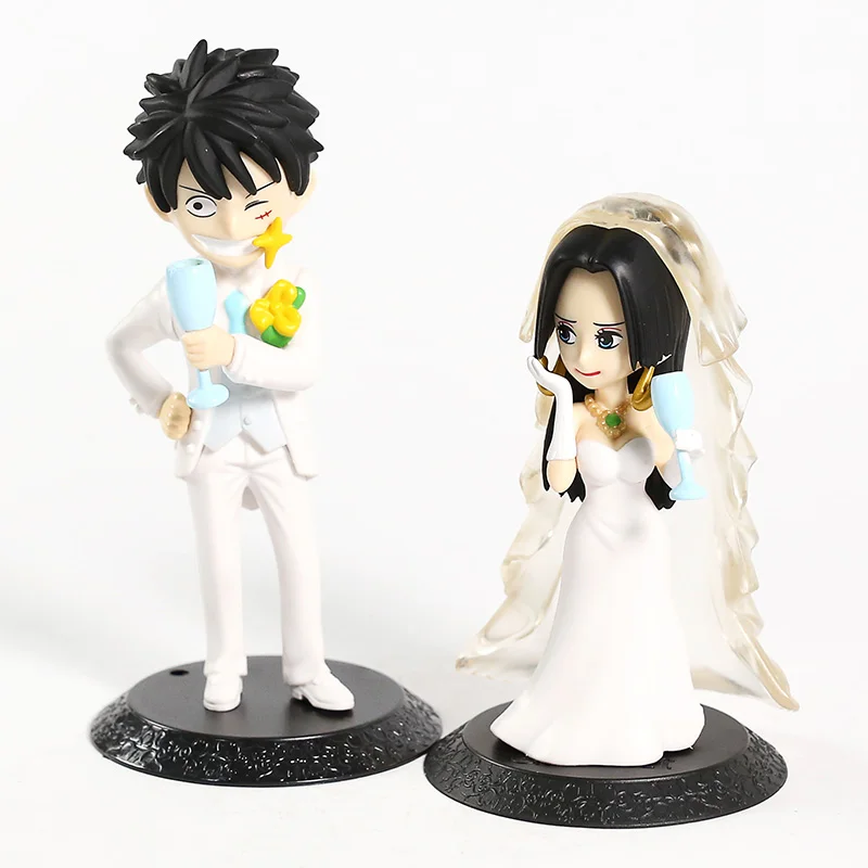 One Piece Wedding Party Luffy Boa Hancock Action Figure