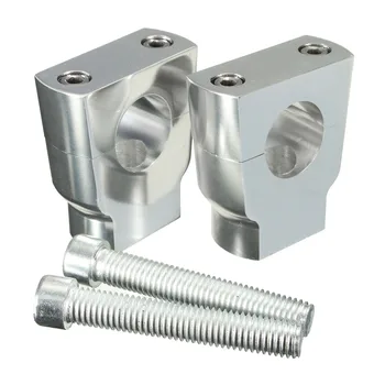 

7/8 inch 22mm Chrome Universal Motorcycle Bike Handlebar Mount Mounting Risers Clamp