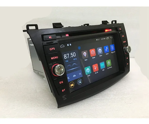 Sale car radio dvd Navigation  Android 6.0 for mazda 3  HD1024*600  8 inch  DVD player 2009-2012  with wifi  Screen odb2 4G bluetooth 12