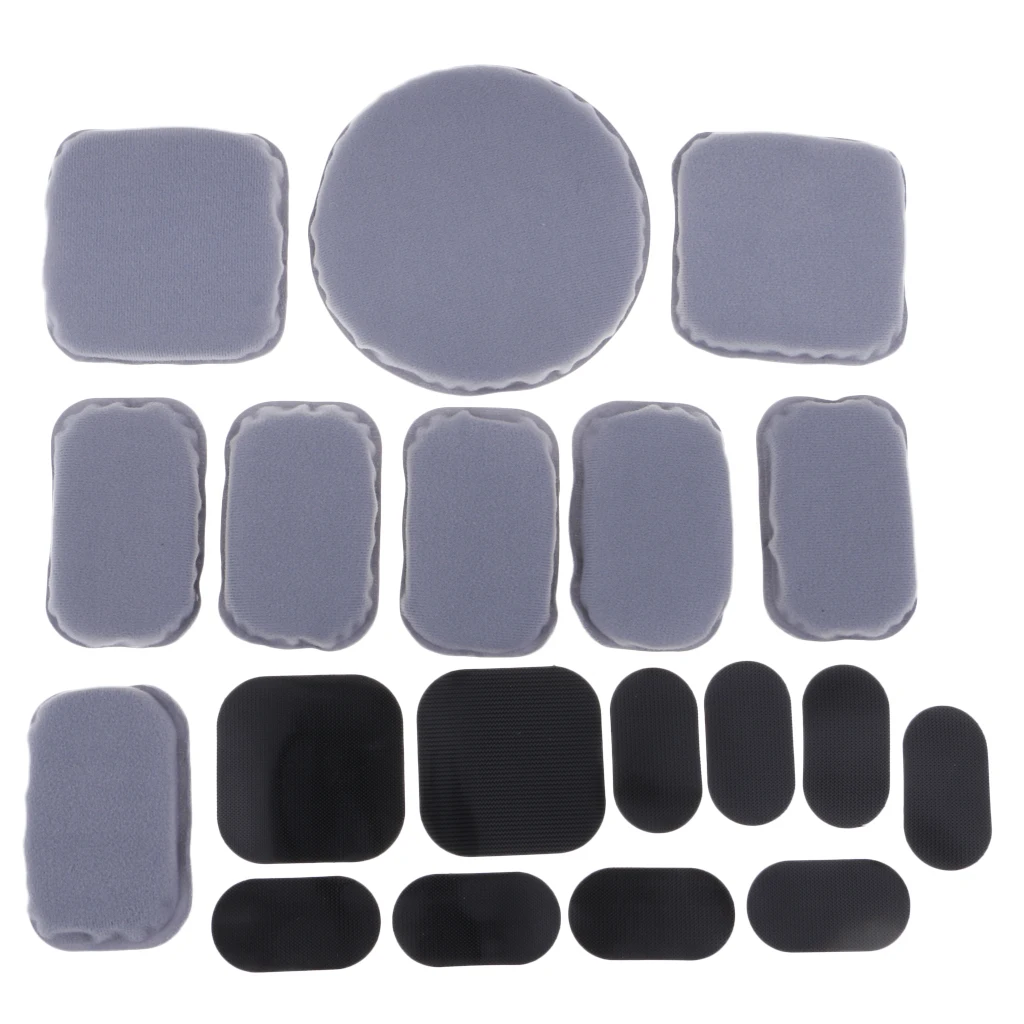 1 Set 19 Pcs Universal Comfort Replace Foam Pads Padding Accessories Kits For Fast Helmet Mich/ACH/USMC/PASGT Style