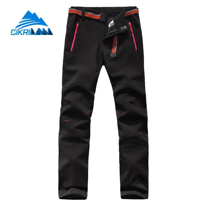 Caliente invierno Softshell al aire libre Trekking senderismo Pantalones Mujer Deporte Camping escalada Pantalones Mujer transpirable Windstopper Pantalones Caliente invierno Softshell al aire libre Trekking senderismo Pantalones Mujer Deporte Camping escalada Pantalones Mujer transpirable Windstopper Pantalones