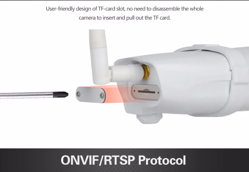 VStarcam C7816WIP сразу фабрика C7816WIP Беспроводной Onvif HD 720 P P2P ИК-Ночное видение открытый IP67 Водонепроницаемый безопасности WI-FI