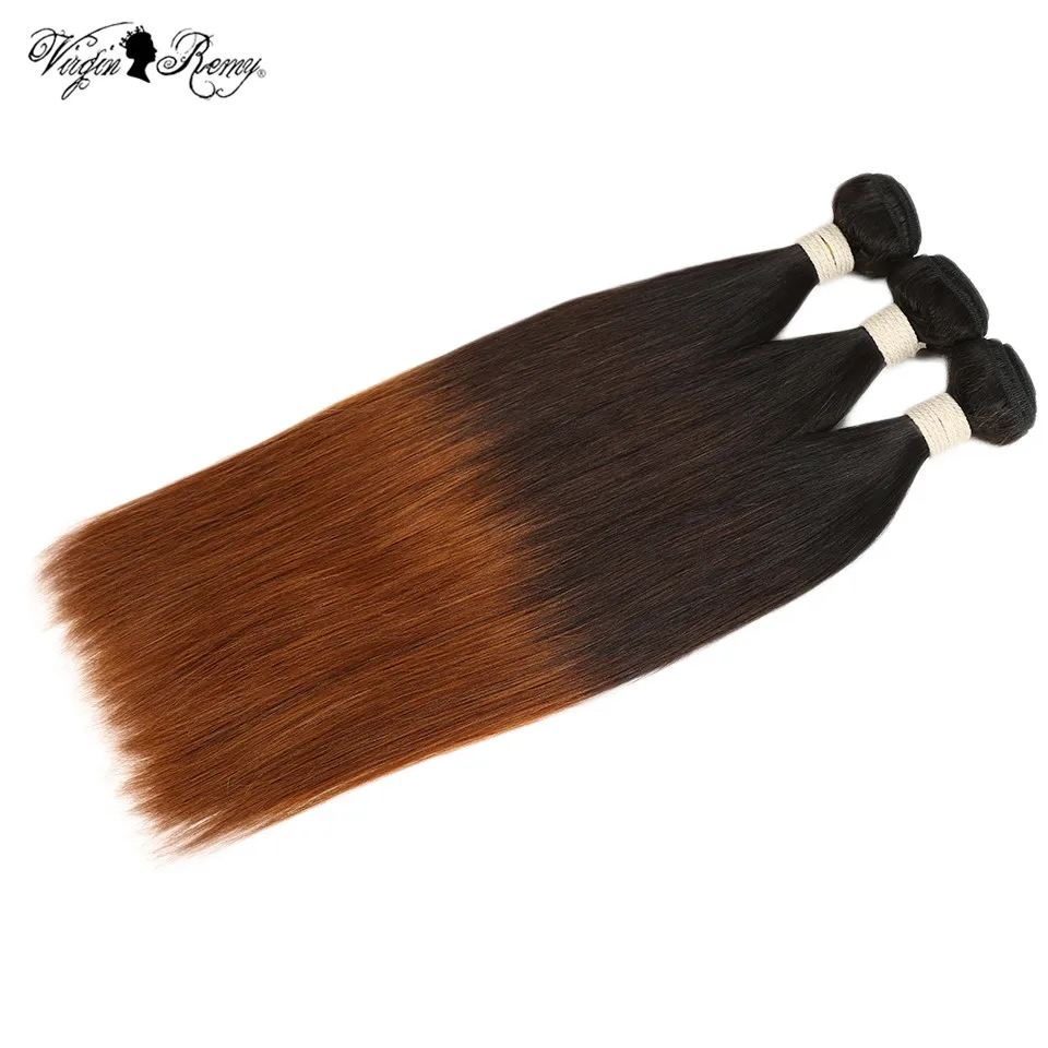 Queen Virgin Remy Ombre Brazilian Straight Hair T1B/4/30 Human Hair Weave Bundles Deal 3 Tone Color 10-20 Inch Weft Extensions Queen Virgin Remy Ombre Brazilian Straight Hair T1B/4/30 Human Hair Weave Bundles Deal 3 Tone Color 10-20 Inch Weft Extensions