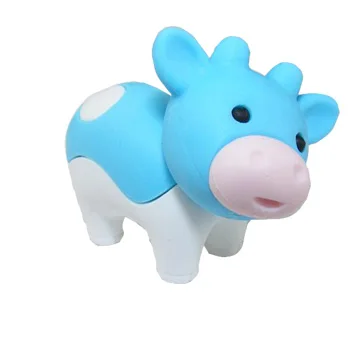 Каваи корова Ластики корова мальчик Ластики лучшая коллекция для Резиновая Ластики комплект MOQ 1 шт. в комплекте