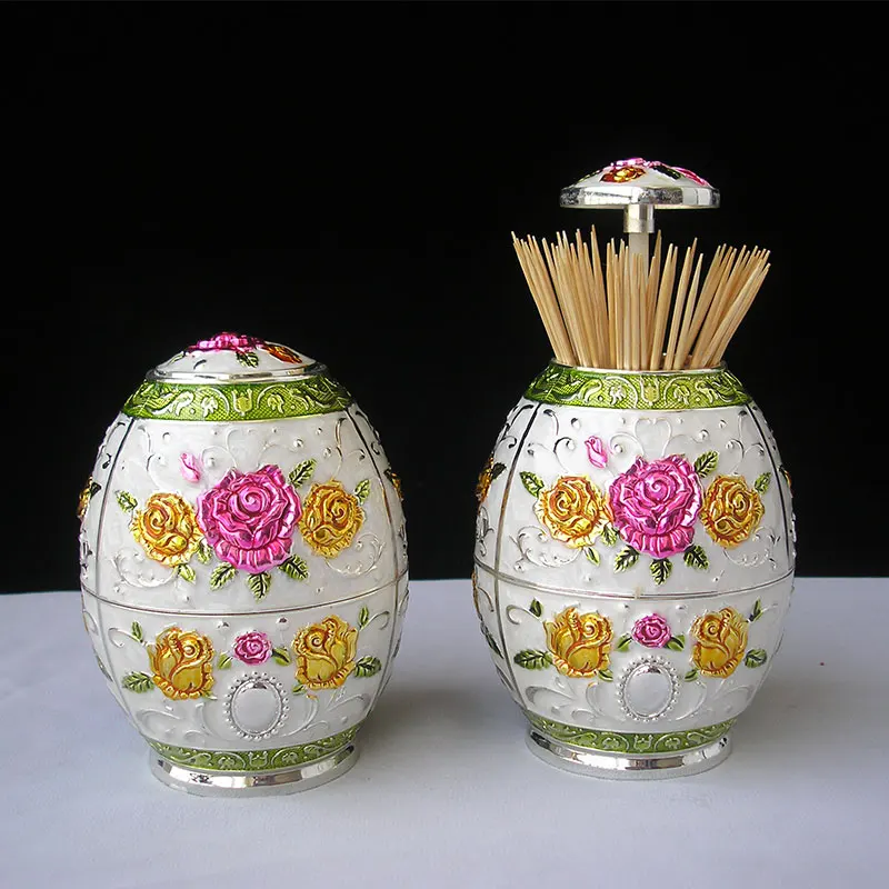 

Ever Perfect Artistic Automatic Metal Toothpick Holder Tooth-Pick Box For Tableware Decoration Multi Colors 1005
