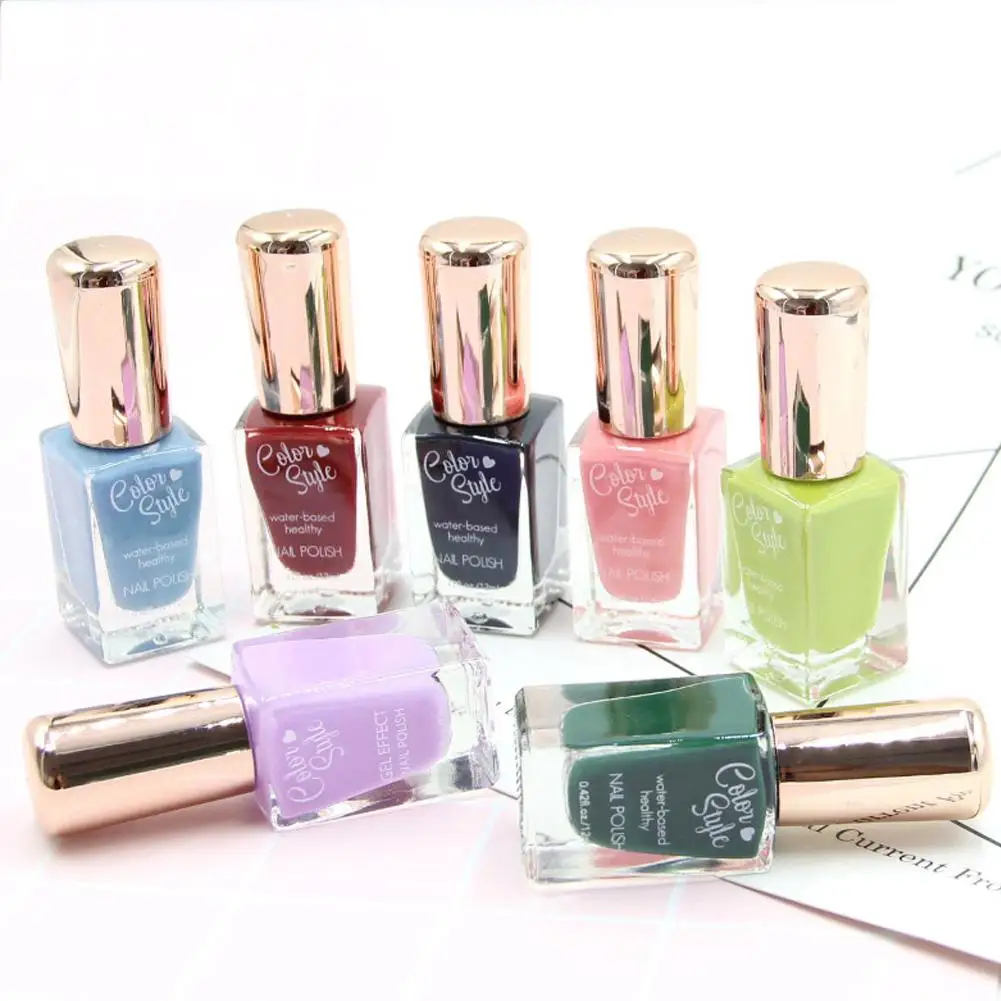 

New 12ml Quick Drying Long Lasting Nail Polish Waterproof Peel Off Lacquer Varnish