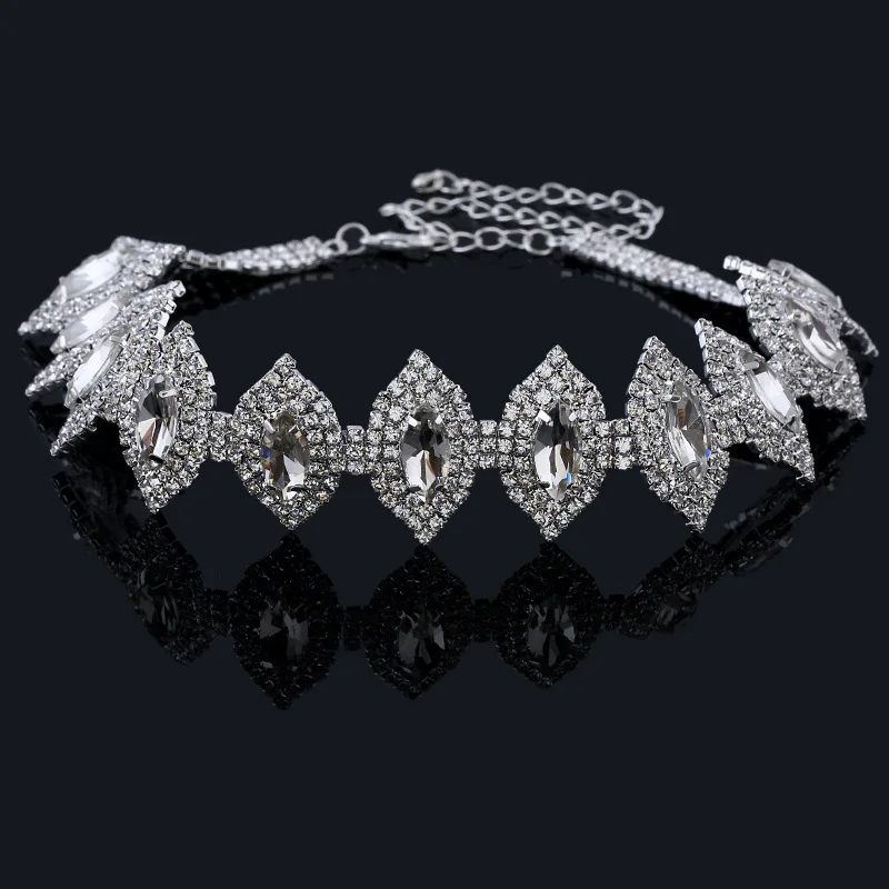 New Charming Crystal Rhinestone Collar Choker Necklace Wedding Party Jewelry 