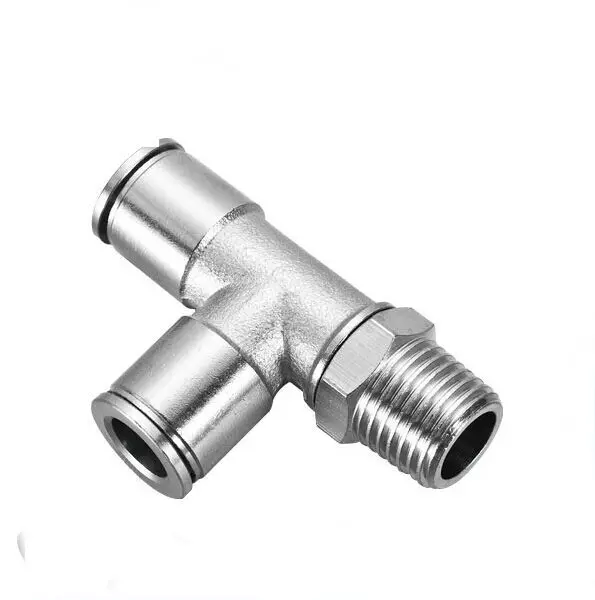 

tube size 6mm-1/2 PT thread Male Run Tee Swivel camozzi fitting