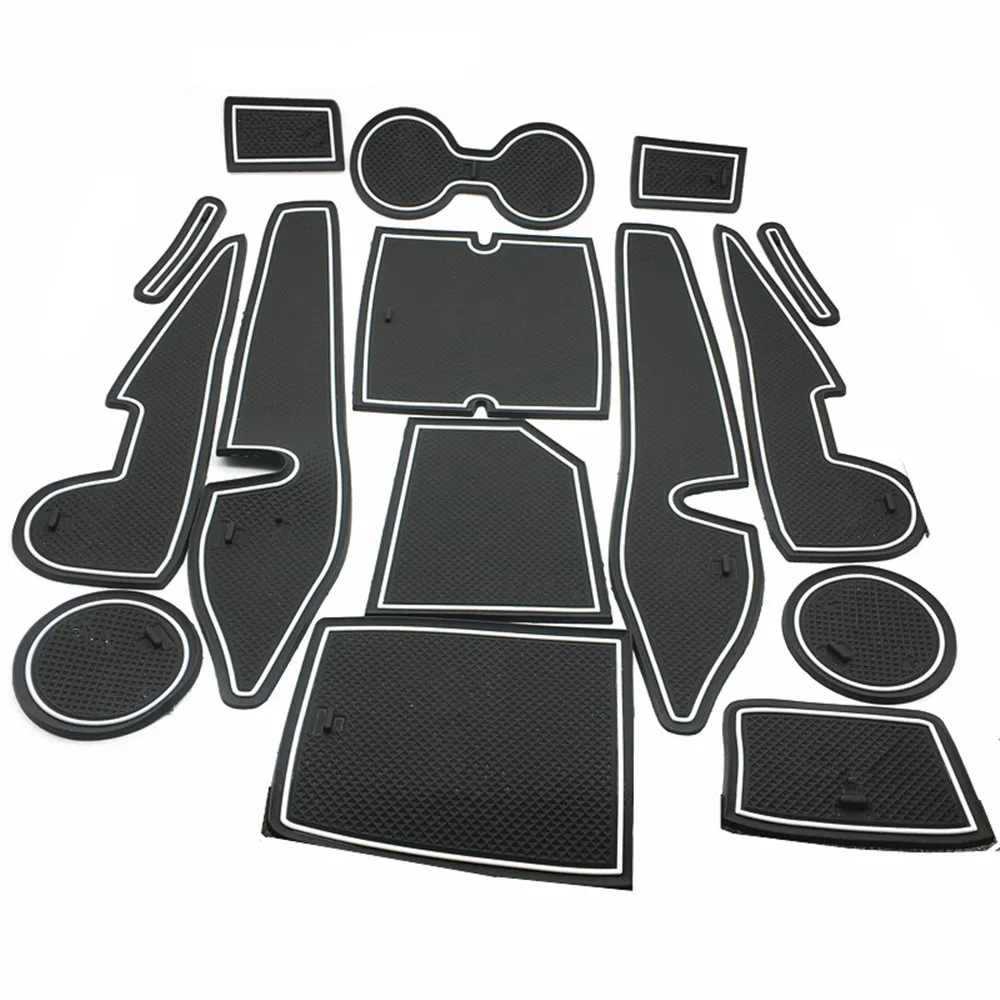

for Toyota Corolla E160 Anti-Slip Rubber Cup Cushion Door Groove Mat 2014 2015 2016 2017 Accessories Car Styling Sticker