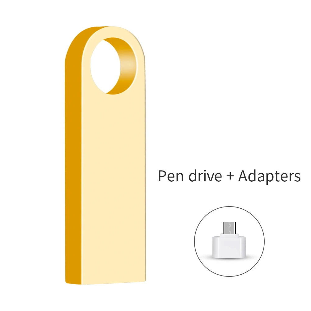 Флеш-память 3,0, 4 ГБ, 8 ГБ, 32 ГБ, 64 ГБ, 128 ГБ, u диск, 16 ГБ, ключ, дизайн, металлический usb флеш-накопитель, цветная ручка-накопитель,, бесплатный логотип - Цвет: Gold