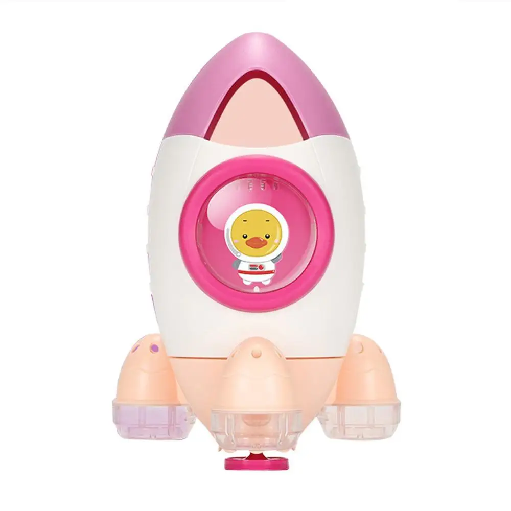 Летний детский мультяшный автоматический роторный распылитель воды ракета Игрушки для ванны детский пляжный игровой набор воды детская игрушка для девочек и мальчиков - Цвет: B
