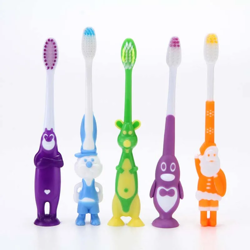 2Pcs Cartoon Dinosaur Shape Children Kids Toothbrush Safe Health Children's Tooth Brush Suction With Stand Oral Care Tool 2Pcs Cartoon Dinosaur Shape Children Kids Toothbrush Safe Health Children's Tooth Brush Suction With Stand Oral Care Tool