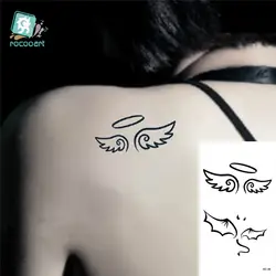 Rocooart HC1034 Harajuku флеш-тату Сексуальная красоты Водонепроницаемый поддельные татуировки Для женщин Сексуальная плечевой Крыло ангела