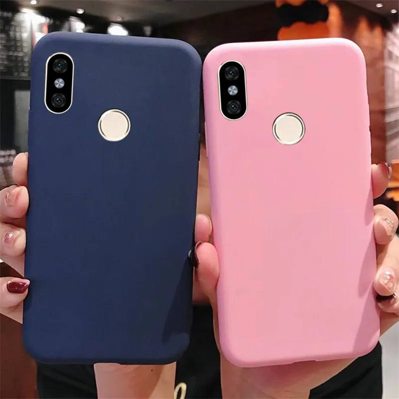 Мягкий силиконовый цветной чехол для Xiaomi Mi A2 Lite телефона | Мобильные телефоны и