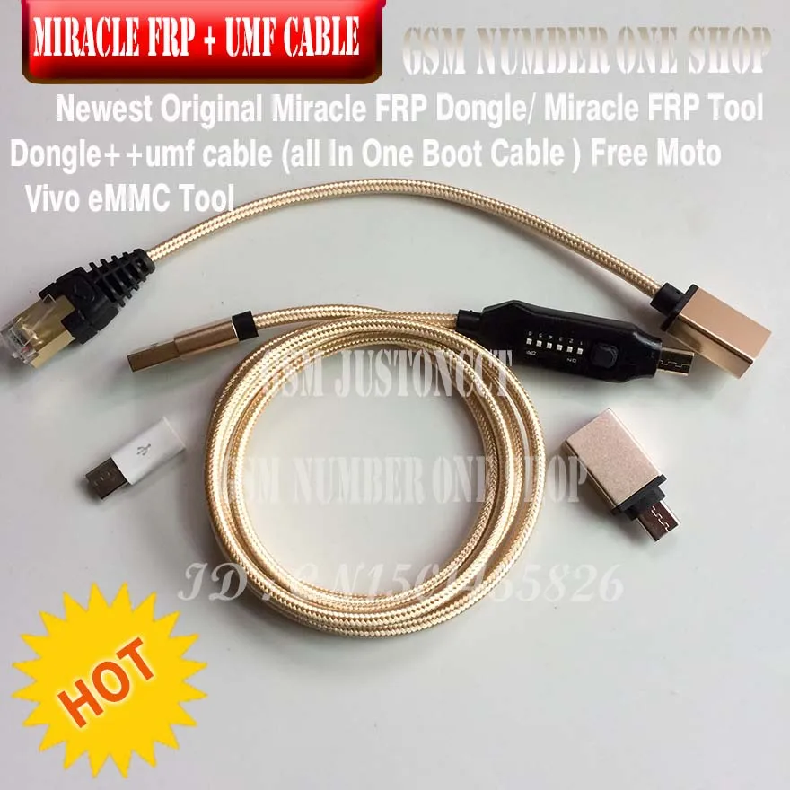 Miracle FRP dongle + all in one boot cable - GSMJUSTONCCT -a2