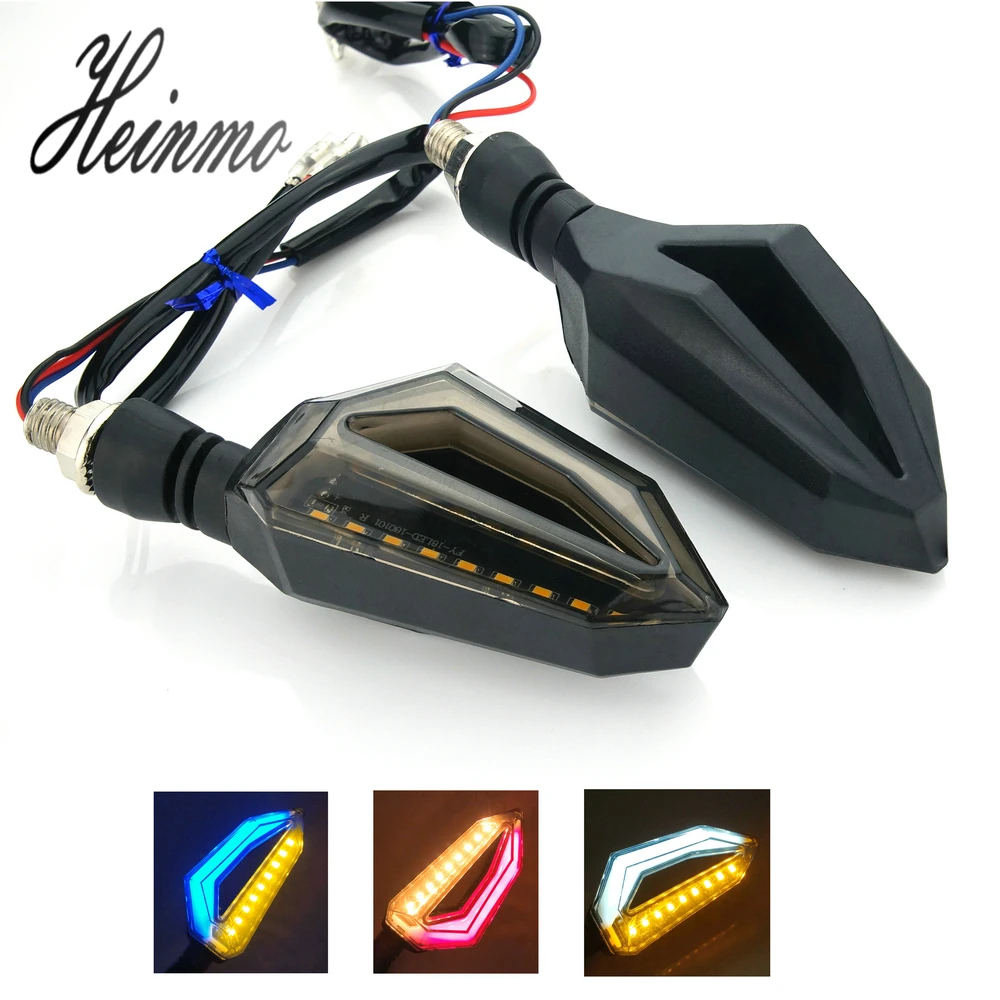 

LED Turn Signals Flasher Motorcycle Indicator Flashing Brake Running Stop Lights Signal DRL Lamp Blinker Moto Custom Bobber Bike