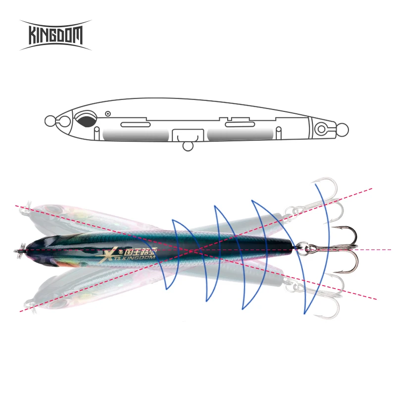 Kingdom рыболовные приманки медленно погружающиеся карандашные приманки 70 мм 8 г, 40 мм 4 г искусственные приманки RockFishing жесткие приманки воблеры рыболовные снасти