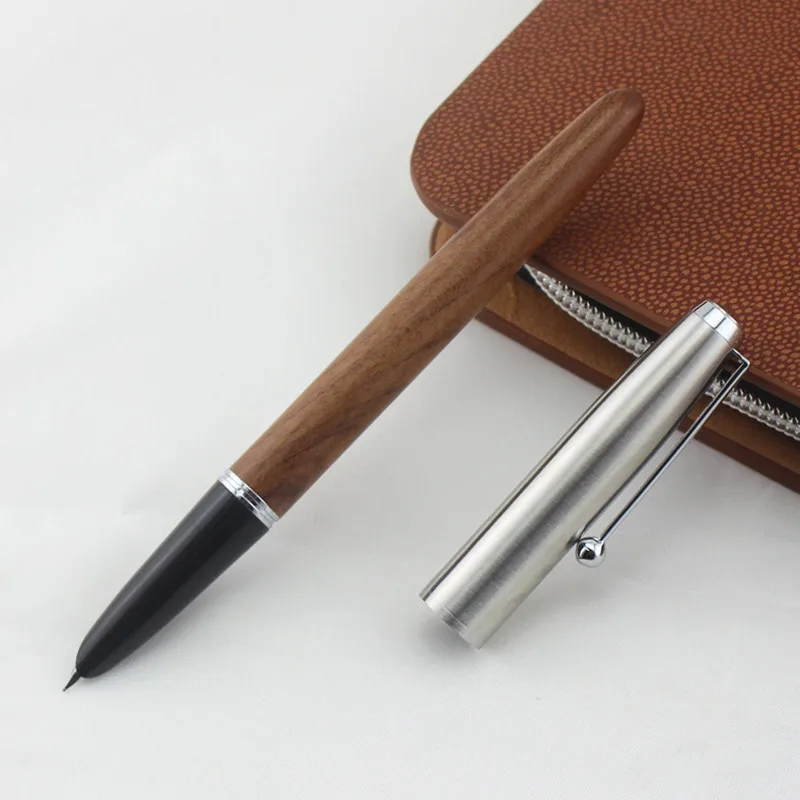 

Luxury Wood Brand Fountain Pen Writing Standard Metal Iraurita 0.38mm Nib Ink Pens for School Student Finance Office Supplies