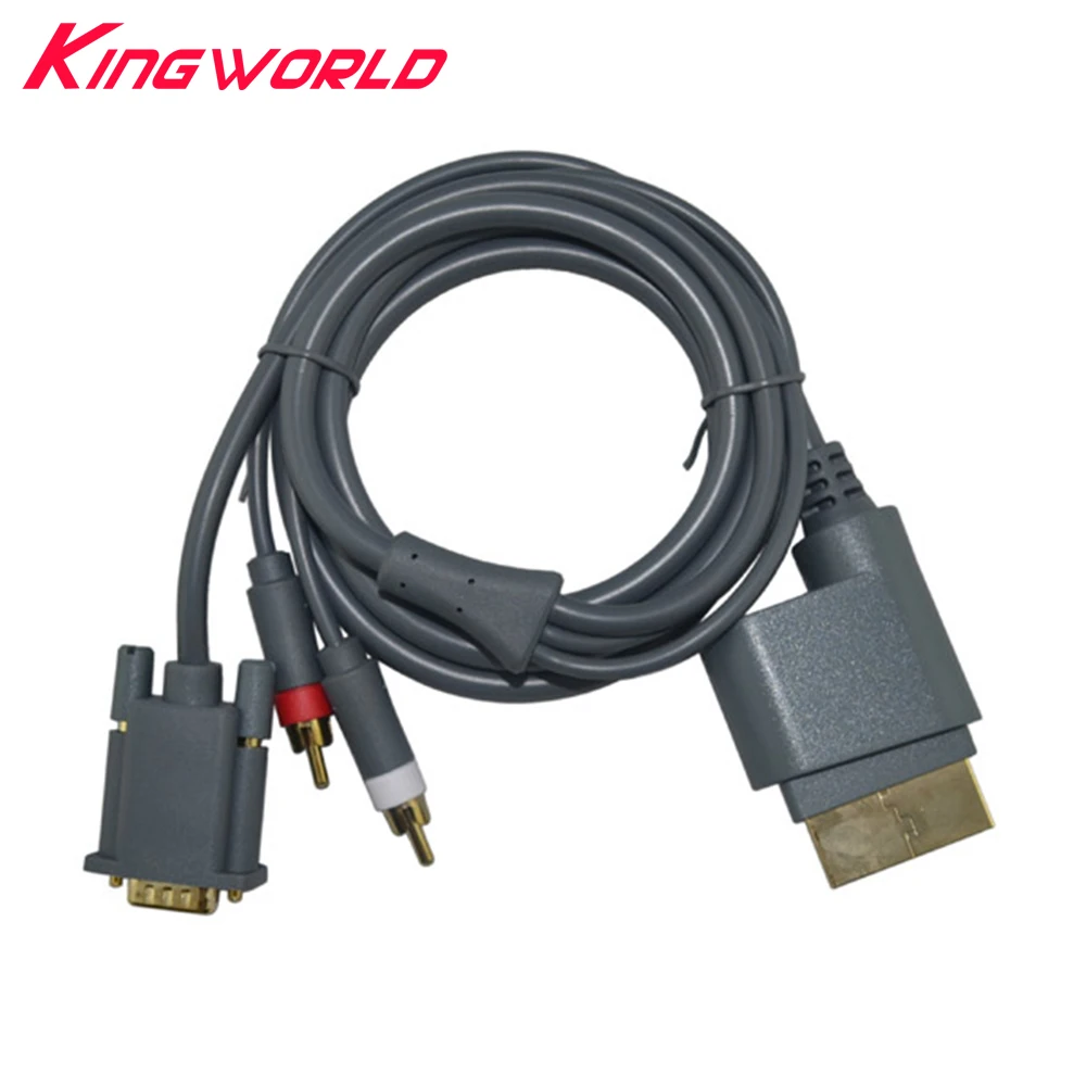 50pcs High quality HD VGA AV Cable Video Audio Connector With Optical