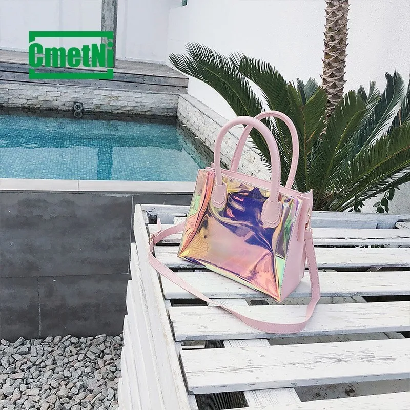 

Transparent Jelly Package Small C K Laser Bag Woman Trend Single Shoulder Package Diagonal Package Handbag