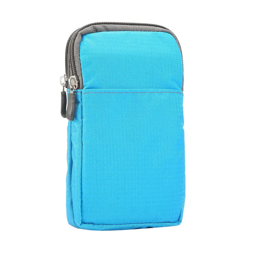 Универсальная сумка для мобильного телефона для iPhone 7 6s Plus, спортивный чехол для альпинизма, чехол для samsung Galaxy S8, для LG, htc, huawei, sony - Цвет: Синий