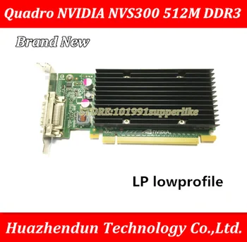 

DEBROGLIE 1PCS Brand New LP lowprofile Quadro NVIDIA NVS300 512M DDR3 PCIE Graphics Video Card with DMS59 Cable