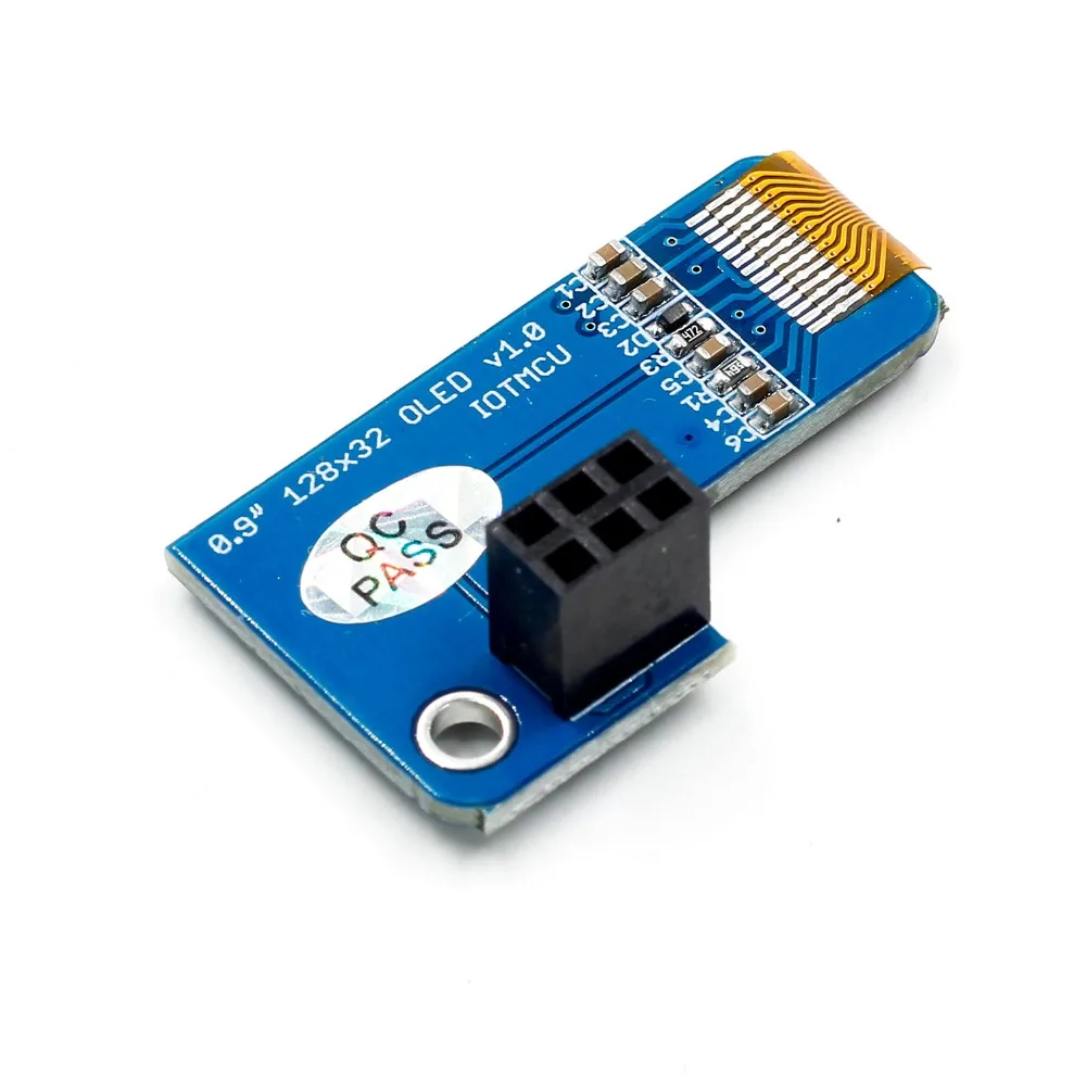 PiOLED IEC 0,91 дюйма OLED 128x32 SSD1306 синий для RPI Raspberry Pi 1, B+, Pi 2, Pi 3 и Pi Zero