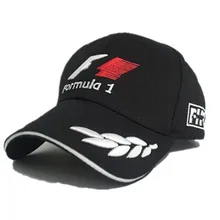 F1 Formula One racing team embroidered hat letter outdoor sports men and women baseball cap hat black casquette bone