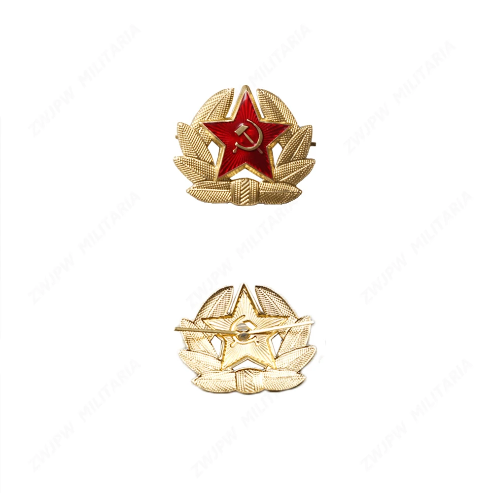 

WW2 US Soviet guard of honor hat badge big eaves hat badge
