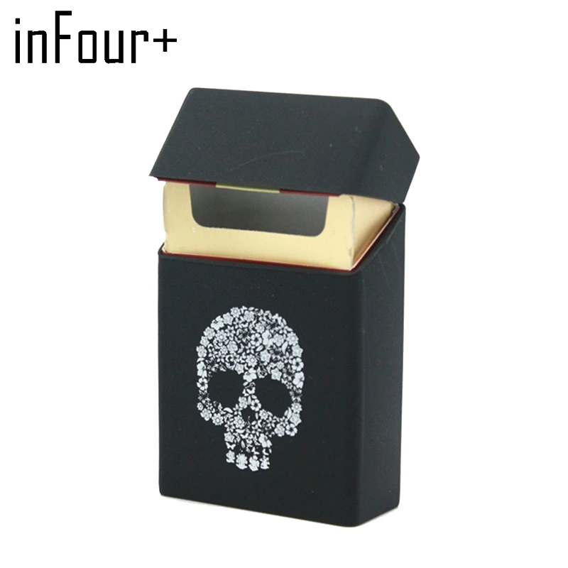 

Novelty Skull Silicone Holds 20 Cigarettes Cigarette Case Smoking Accessories Cigarette Box Cigarette Holder Tobacco Box