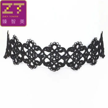

Fashion Vintage Statement Necklaces Neo-Gothic Lace Five-leaf Flower Necklaces False Collar Chokers Necklaces for Women Jewelry