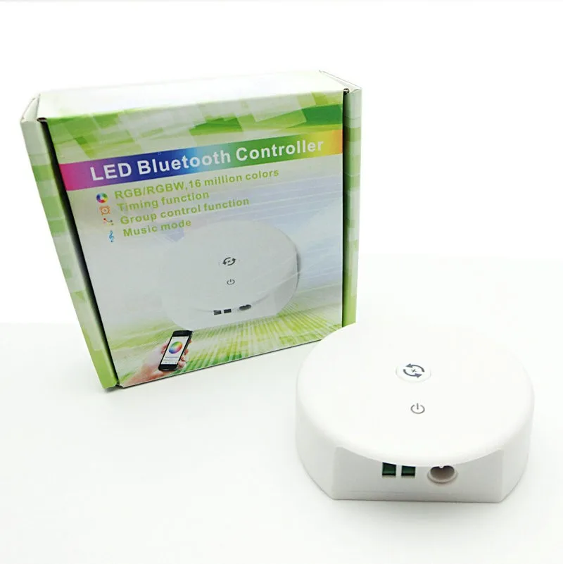 НЛО Мини светодиодный bluetooth контроллер DC12 24V RGB/RGBW Функция синхронизации группа