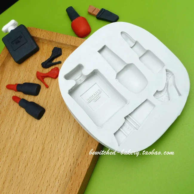 Fabsolom food silicone Lipstick perfume bottle love platinum fondant