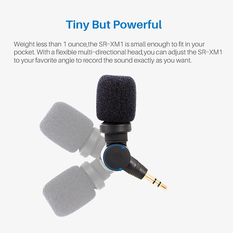 Saramonic SR-XM1 беспроводной записывающий Vlog микрофон 3,5 мм разъём Jack(TRS) Plug and Play микрофон для экшн-камеры DSLR sony RX100 VII Camixer