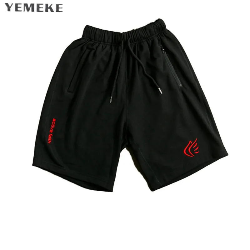 YEMEKE 2018 Quality Men Golds Brand Fitness Shorts Mens Professional Bodybuilding Short Pants Gasp | Мужская одежда