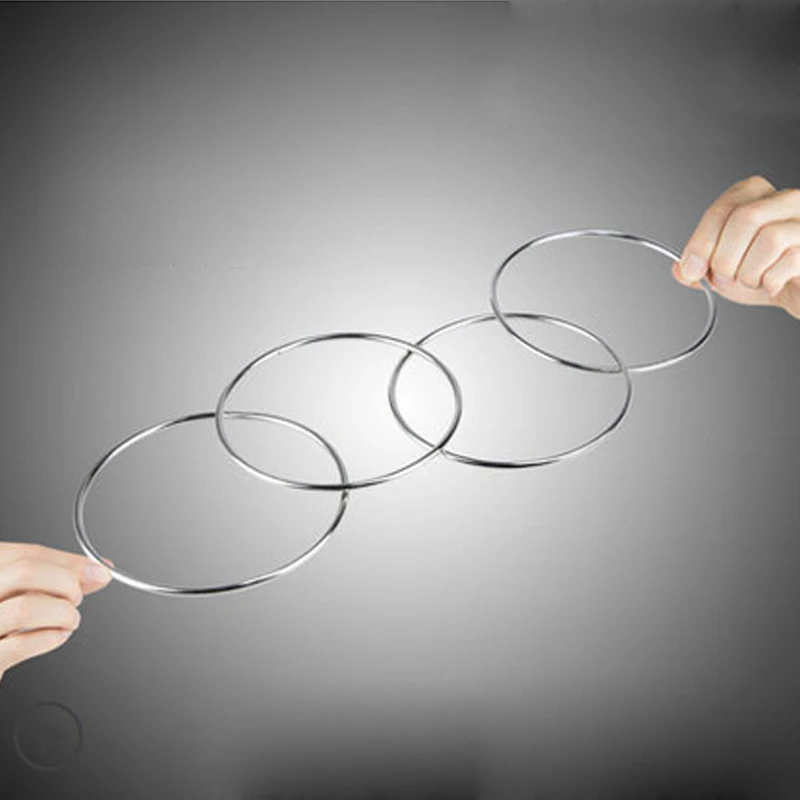 HOT Chinese Linking Rings 4 Rings High Quality Magic Rings 4 Four