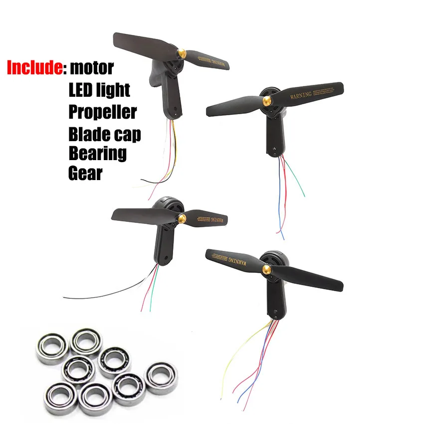 

VISUO XS812 foldable arm with size 1021 motor engines Propeller blades bearing motors gears LED light Spare Parts