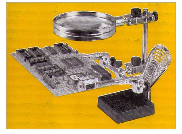 Универсальный паяльник сварочный стенд настольная Лупа увеличительное стекло третьи Руки помощи припой Allegator зажимы