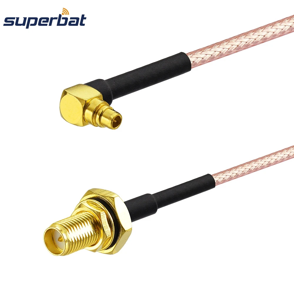 Superbat RP SMA Jack перегородка уплотнительное кольцо к MMCX Штекерный соединитель RA