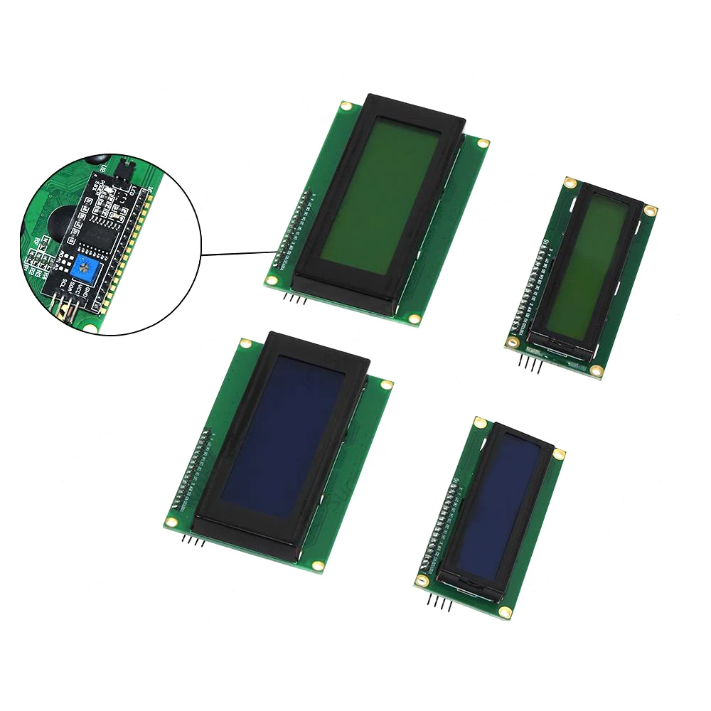 

1602+IIC/I2C LCD 1602 16x2 Character LCD Display Module HD44780 Controller blue screen backlight