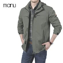 MIZEER Спорт на открытом воздухе для мужчин куртки пальто бренд тактическая ветровка для мужчин осень водонепроницаемый летный пилот пальто с капюшоном Военная