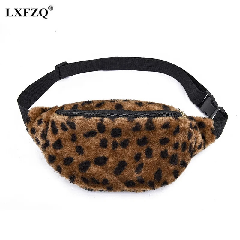 Поясная Сумка LXFZQ забавная Сумка-бананка поясной кошелек плюшевая Сумочка клатч